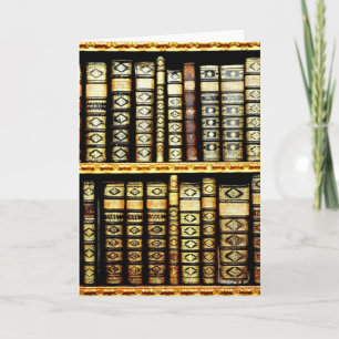 Antiek  lederen boeken Patroon Kaart