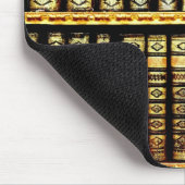 Antiek  lederen boeken Patroon Muismat (Hoek)