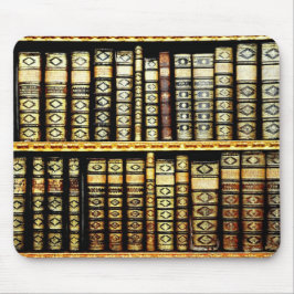 Antiek  lederen boeken Patroon Muismat