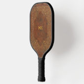 Antiek lederen look (aanpasbaar) pickleball paddle (Links)
