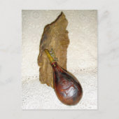 Antiek lederfles briefkaart (Voorkant)