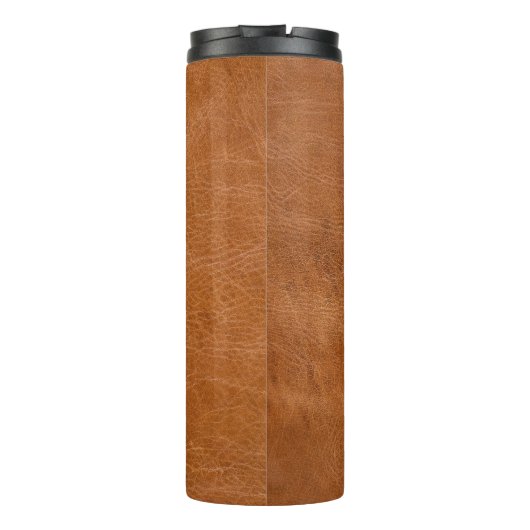Antiek ledertextuur, TANleder, textuur, backgr Thermosbeker (Achterkant)