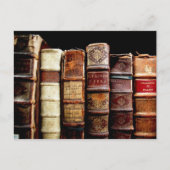 Antiek leerlingenbindboeken uit de 18e eeuw briefkaart (Voorkant)