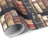 Antiek leerlingenbindboeken uit de 18e eeuw cadeaupapier (Rol Hoek)