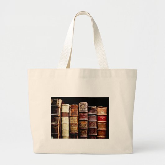 Antiek leerlingenbindboeken uit de 18e eeuw grote tote bag (Voorkant)