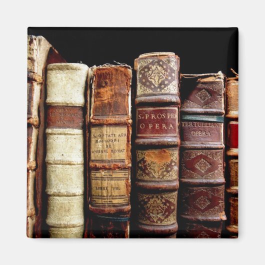 Antiek leerlingenbindboeken uit de 18e eeuw magneet (Voorkant)