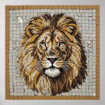 Antiek leeuwenmozaïek