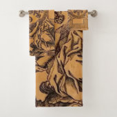 Antiek  Lelie van Frankrijk Bad Handdoek (Insitu)