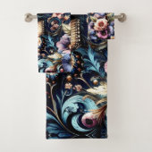 Antiek lentebloemen en vlinders bad handdoek (Insitu)