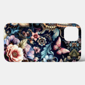 Antiek lentebloemen en vlinders Case-Mate iPhone case (Achterkant (horizontaal))