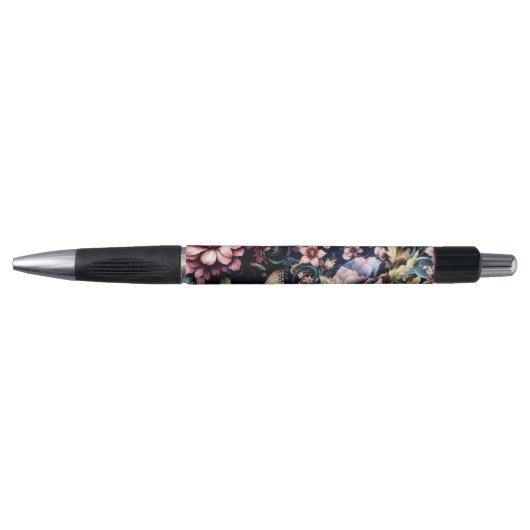 Antiek lentebloemen en vlinders pen (Voorkant)
