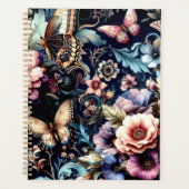 Antiek lentebloemen en vlinders planner (Voorkant)