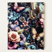 Antiek lentebloemen en vlinders planner (Achterkant)