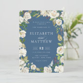 Antiek lentebloemen | huwelijksuitnodiging kaart (Staand voorkant)