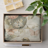 Antiek lentevogel Bloemen Paaseieren Decoupage Tissuepapier (Geschenk)