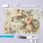 Antiek lentevogel Bloemen Paaseieren Decoupage Tissuepapier (Craft)