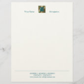 Antiek letter A - letterhead Briefhoofd Sjabloon (Voorkant)