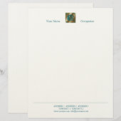 Antiek letter C - letterhead Briefhoofd Ontwerp (Voorkant / Achterkant)