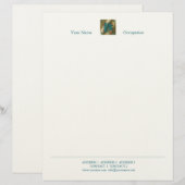Antiek letter H - letterhead Custom Briefhoofd (Voorkant / Achterkant)