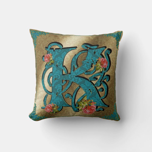 Antiek letter K - Pillow Kussen (Voorkant)