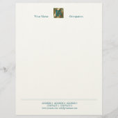 Antiek letter L - letterhead Briefhoofd Ontwerp (Voorkant)