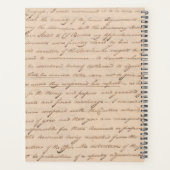 Antiek Letter Paper Black Monogram Writer Planner (Achterkant)