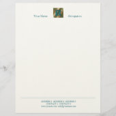 Antiek letter R - letterhead Custom Briefhoofd (Voorkant)