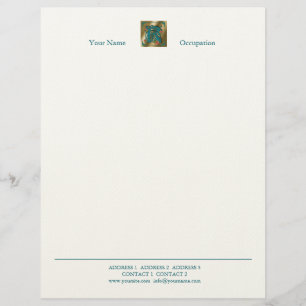 Antiek letter R - letterhead Custom Briefhoofd