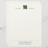 Antiek letter R - letterhead Custom Briefhoofd (Voorkant / Achterkant)