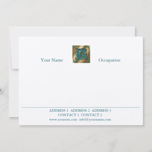 Antiek letter V - CorrespondentieKaart (Voorkant)