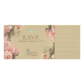 Antiek Letter - Wedding RSVP Kaart (Achterkant)