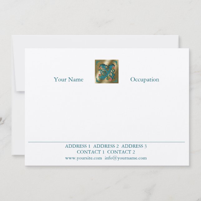 Antiek letter Y - CorrespondentieKaart (Voorkant)