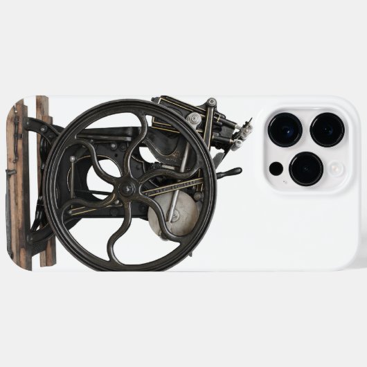 Antiek letterdruk Case-Mate iPhone case (Achterkant (horizontaal))