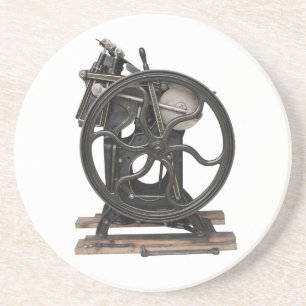 antiek letterpers uit het onderzetter van 1901