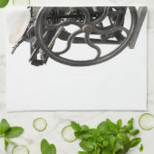 antiek letterpersapparaat uit keuken 1888 theedoek (Gevouwen)