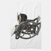 antiek letterpersapparaat uit keuken 1888 theedoek (Verticaal)