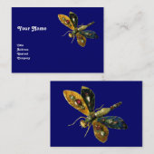 ANTIEK LIBEL JUWEEL,Blauw Visitekaartje (Voorkant / Achterkant)