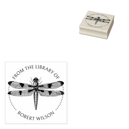 Antiek Libelle Boek Uit de Bibliotheek Van Rubberstempel (Gestempeld)