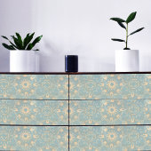  Antiek lichtblauw en crème versteld Tissuepapier