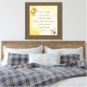 Antiek liefde is patiënt canvas afdruk (Insitu (Slaapkamer))