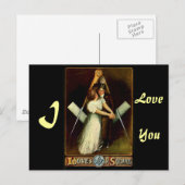 antiek liefde voor de Kaarten van de Square Masoni Feestdagenkaart (Voorkant / Achterkant)