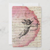 Antiek liefdesbrief Cupido Arrow Ephemera Collage Kaart (Voorkant)
