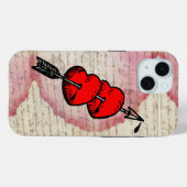 Antiek Liefdesbrief Harten Pijl Ephemera Collage Case-Mate iPhone Case (Achterkant (horizontaal))