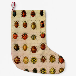 Antiek Lieveheersbeestje Exemplaar Patroon Antieke Kleine Kerstsok