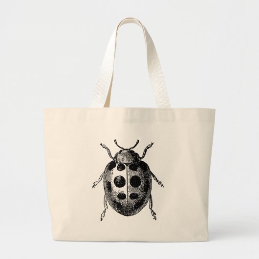 Antiek lieveheersbeestje Insect op Canvas tas (Voorkant)
