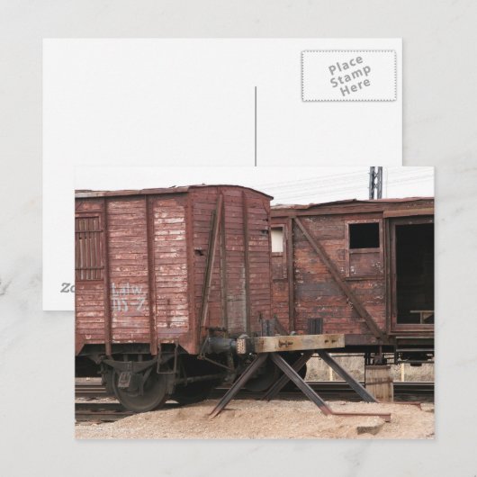 Antiek lijntreinen briefkaart (Voorkant / Achterkant)