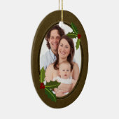 Antiek Lijst Aangepaste foto Keramisch Ornament (Rechts)