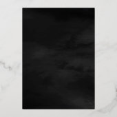 Antiek Lijst Black Muslim Weduwen Gold Folie Uitnodiging (Achterkant)