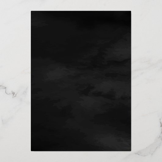 Antiek Lijst Black Muslim Weduwen Gold Folie Uitnodiging (Achterkant)