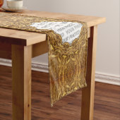 Antiek Lijst I + uw afbeelding & ruggr. Korte Tafelloper (Voorbeeld)